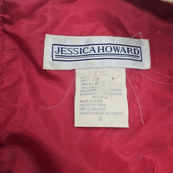 Vintage Jessica Howard Womens Midi Dress 12  Sleeveless Floral Print Summer - Picture 3 of 7